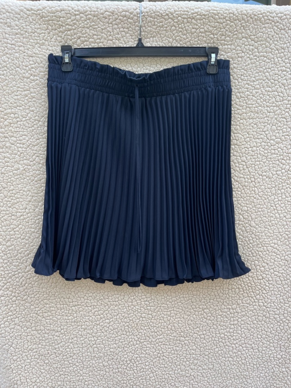 H&M Navy Pleated Mini Skirt